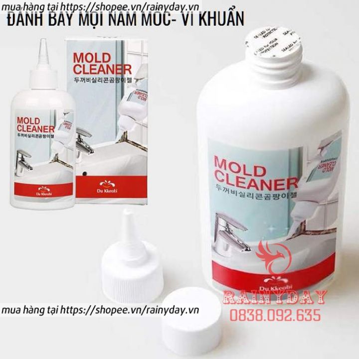 Dung dịch tẩy mốc hàn quốc mold cleaner tẩy mốc nhựa cao su silicon máy rửa mặt