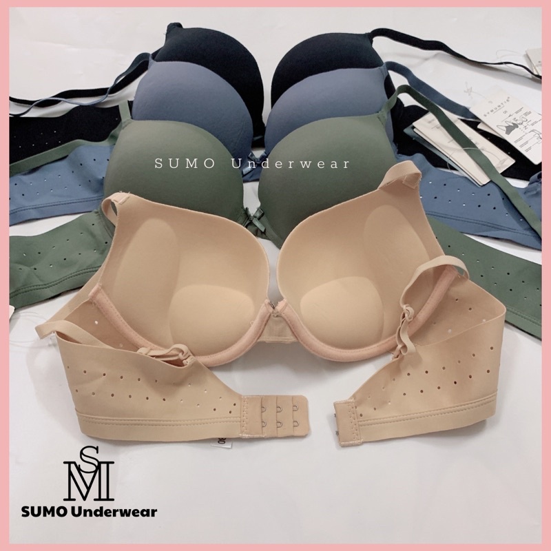 ÁO LÓT SU ĐÚC SYMUNTIE CAO CẤP GỌNG NHỰA, NÂNG ĐẨY ÔM NGỰC SIÊU ĐẸP, BẢN LƯNG THÔNG HƠI, KHÔNG HẰN. SUMO Underwear -S015