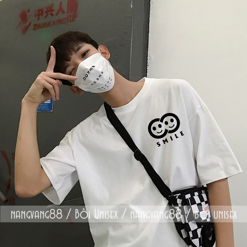 Áo Thun Unisex Tay Lỡ SMILE | BigBuy360 - bigbuy360.vn