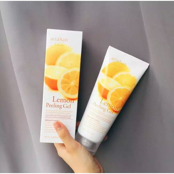 Gel tẩy tế bào da chết từ Chanh Vàng Arrahan Lemon White Peeling Gel 180ml - Hàn Quốc Chính Hãng