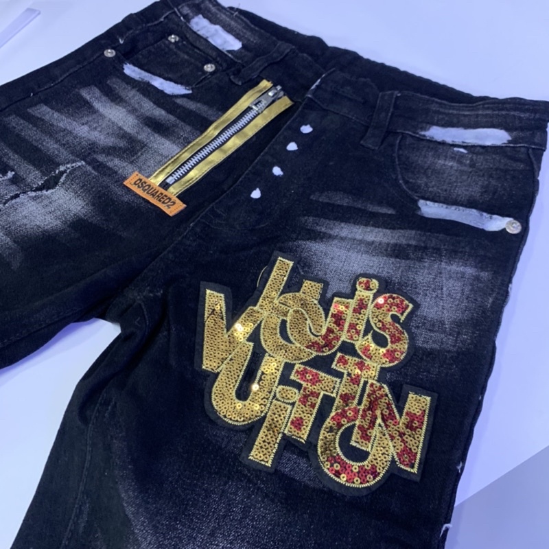 Quần Jean nam thêu kim sa QJ59