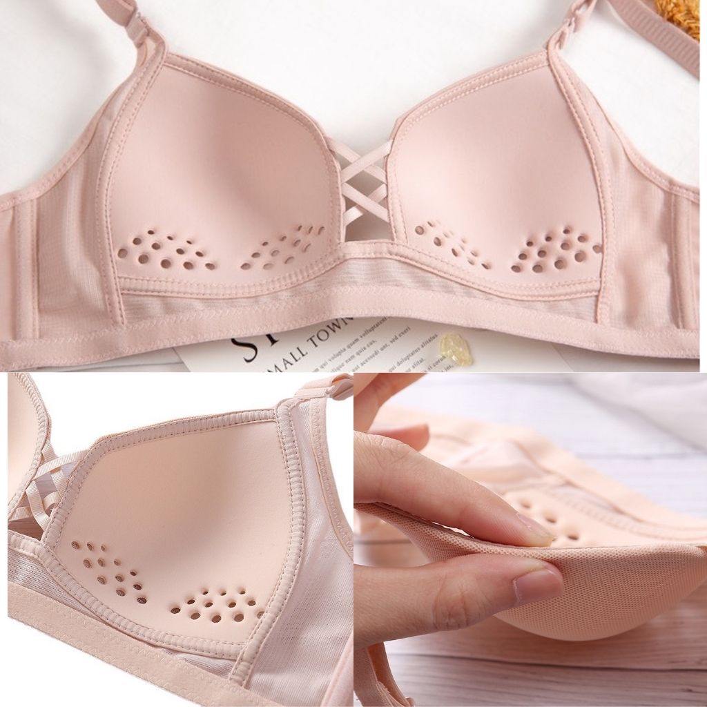 Áo ngực nữ không gọng mút mỏng, áo lót nữ đệm mỏng ôm ngực quyến rủ thông hơi DOPICO  A195