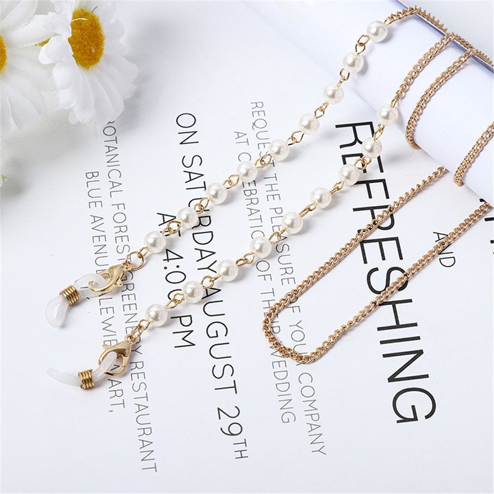 Dây đeo mắt kính bằng kim loại chống thất lạc thời trang cho nam và nữ