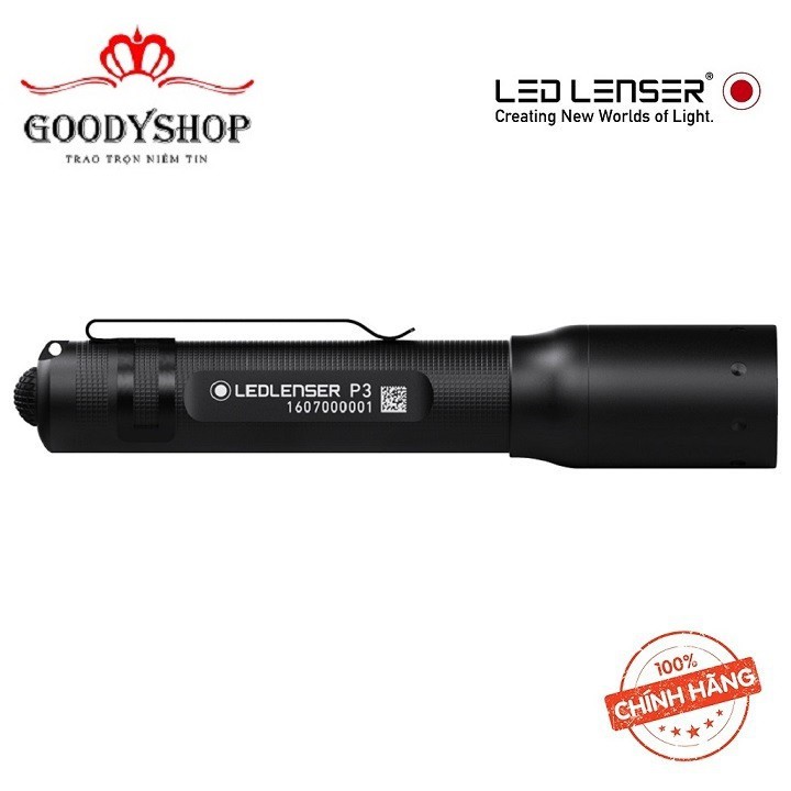 [Đèn pin cầm tay – gài áo LED-LENSER P3]-GOODYSHOP