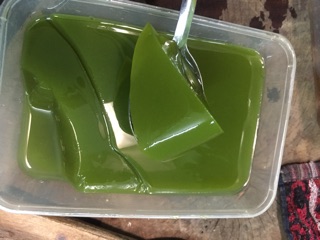 Bột thạch găng xanh