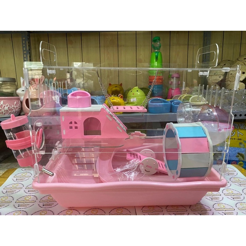 Lồng Mika Gỗ Full Phụ Kiện
