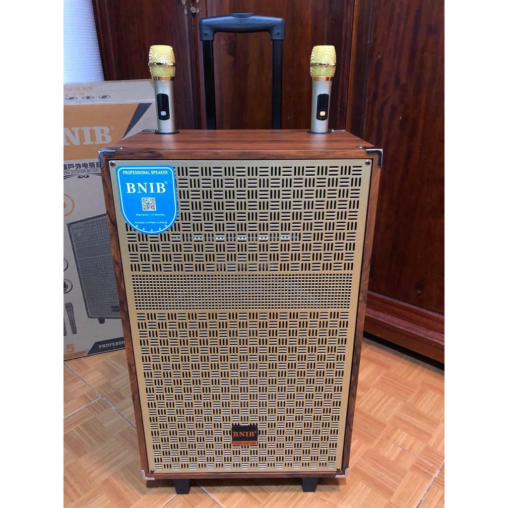 Loa Kéo Hát Karaoke BNIB M15 Bass 40 Cao Cấp - Hai Mic Kim Loại UHF Xịn Bảo Hành 12 Tháng