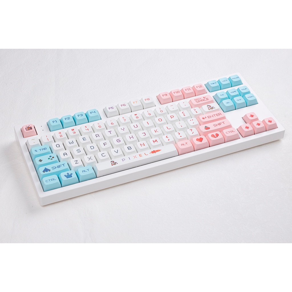 125 phím Pixel Wars Keycaps XDA Cấu hình retro Anime PBT DYE SUB Bàn phím cơ học Keycap