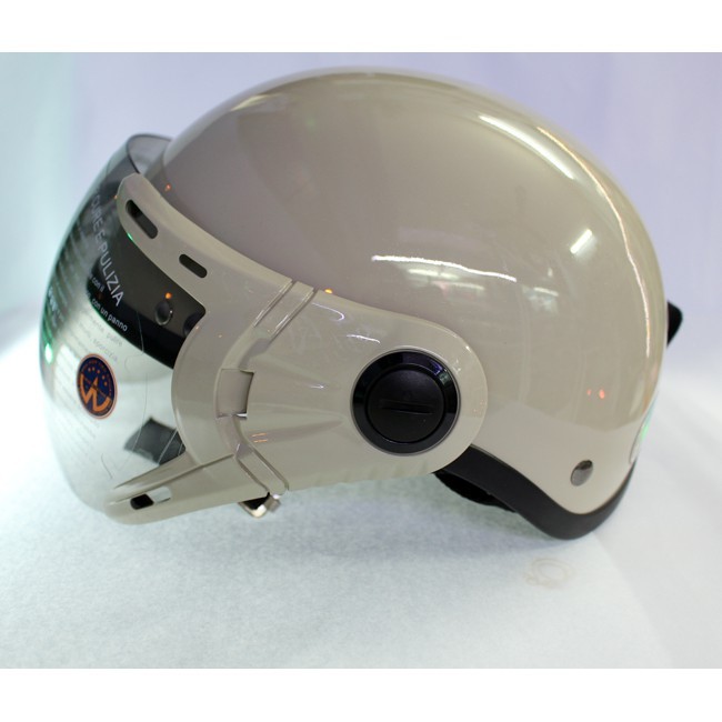 Mũ bảo hiểm nửa đầu có kính GRS A33k màu sữa bảo hành 12 tháng chính hãng Shop Mũ 192