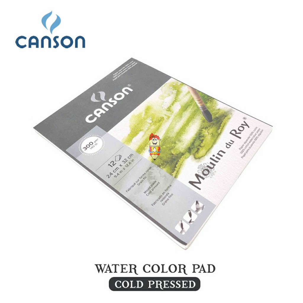 Sách Vẽ Canson Moulin Du Roy 12s 24x32 300g Chất Lượng Cao