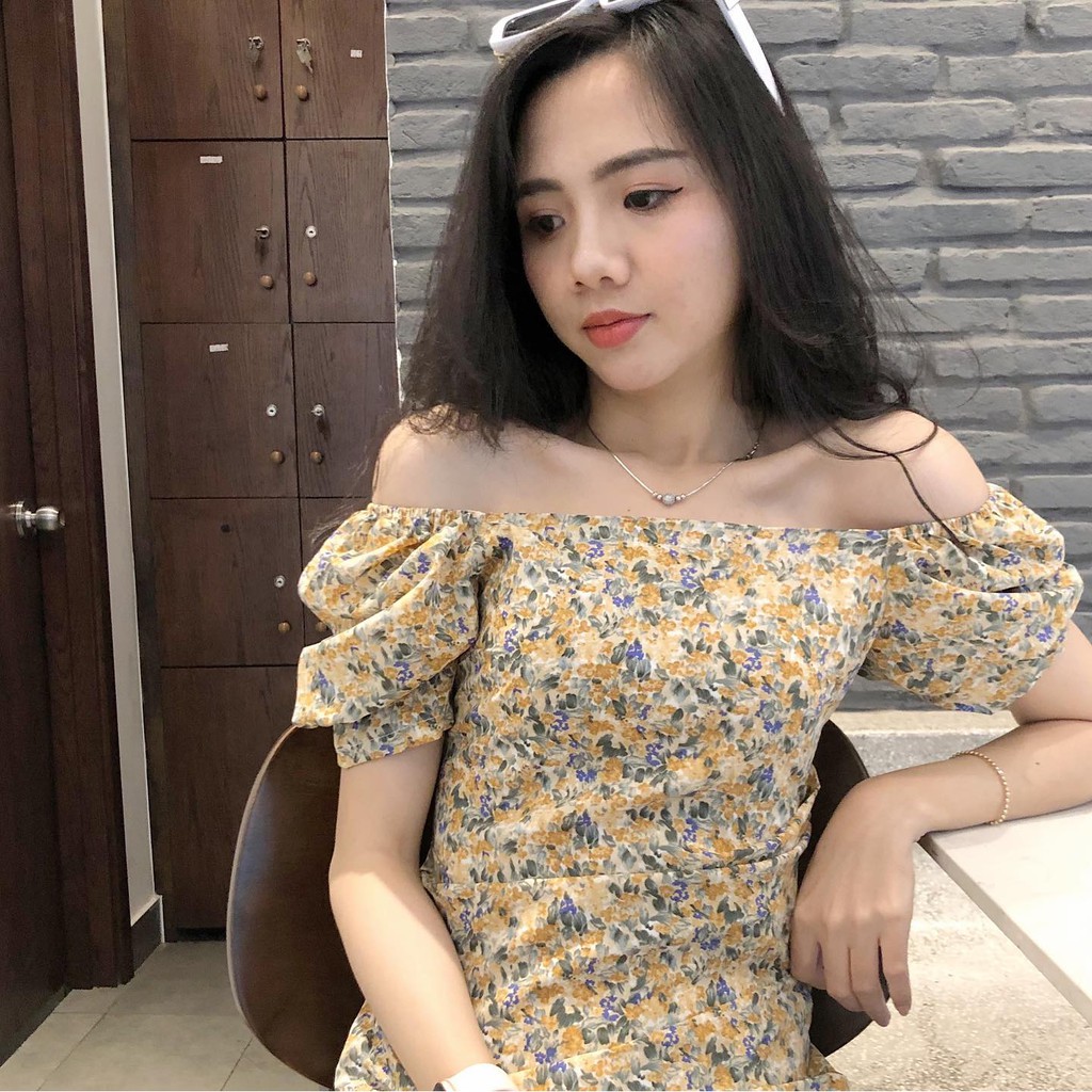 Váy hoa đắp tà CD020