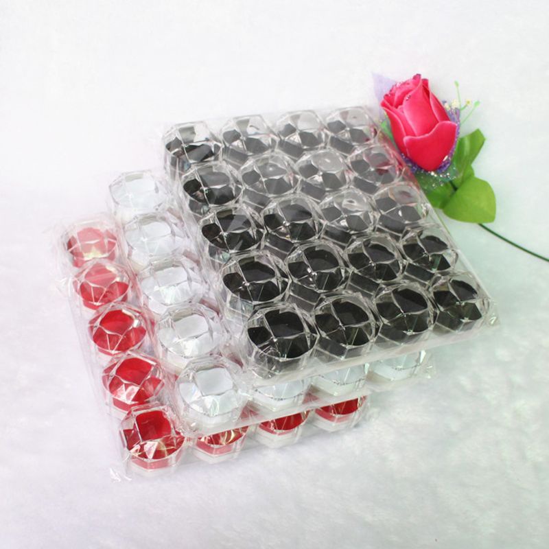 Set 20 Hộp Đựng Nhẫn Bằng Acrylic Trong Suốt Tiện Dụng