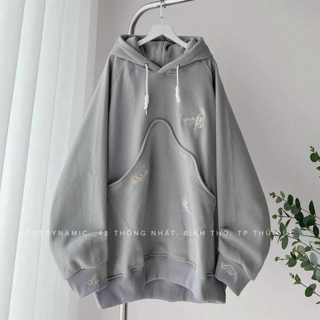 Áo Hoodie Nam Nữ ECKOK HOUSE Chất Vải Nỉ Thiết Kế Kiểu Dáng Form Rộng Thêu Chữ Năng Động Cá Tính Thời Trang Đẹp Mắt