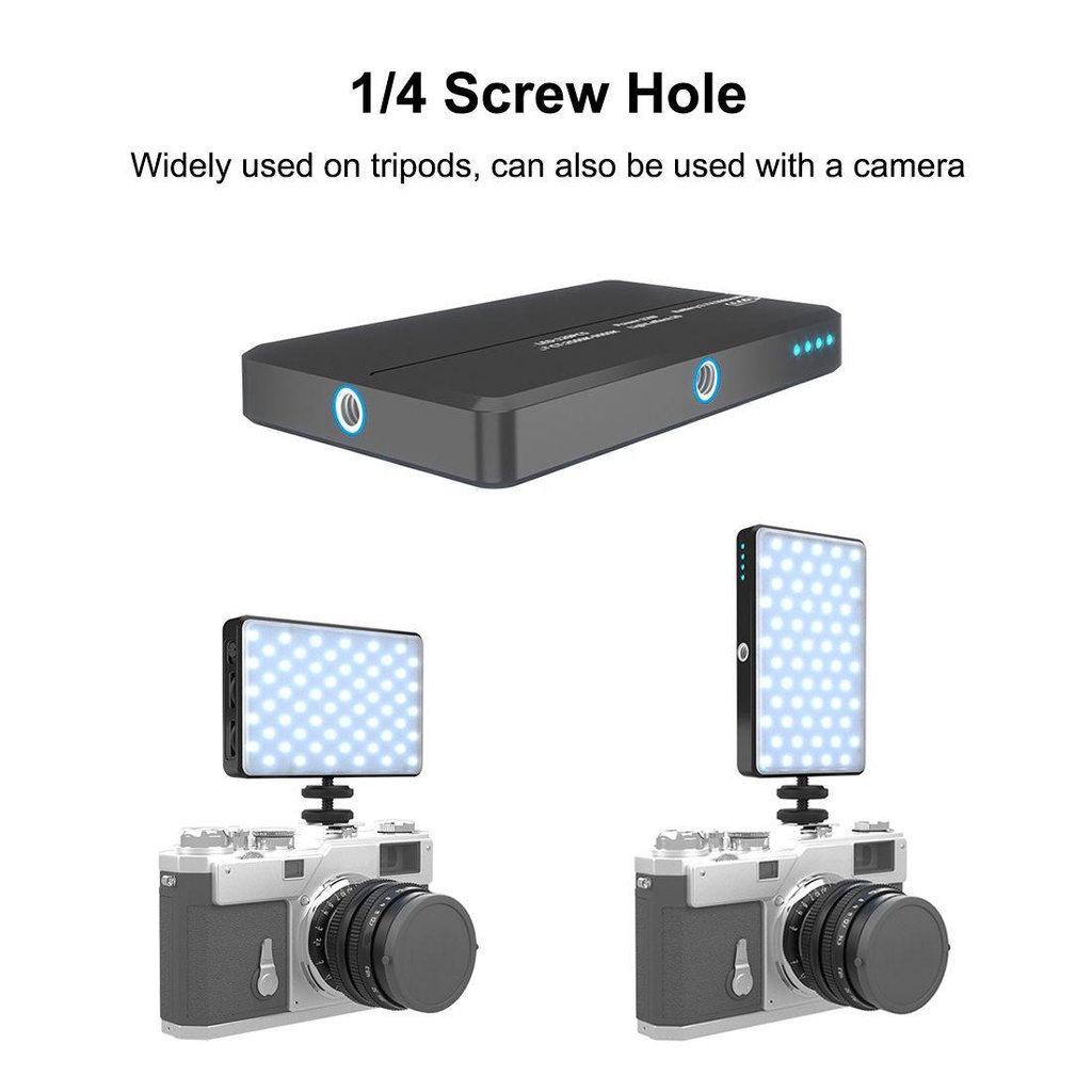 BEBETTERM Đèn LED 120 Bóng Hỗ Trợ Quay Video / Phát Sóng Trực Tiếp Có Thể Sạc