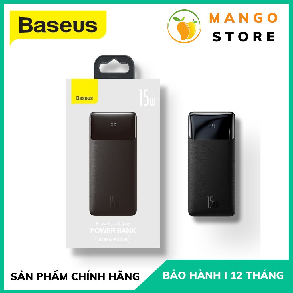 Pin Sạc Dự Phòng Baseus Sạc Nhanh 15w Dung Lượng 10000/20000mAh Chính Hãng Baseus