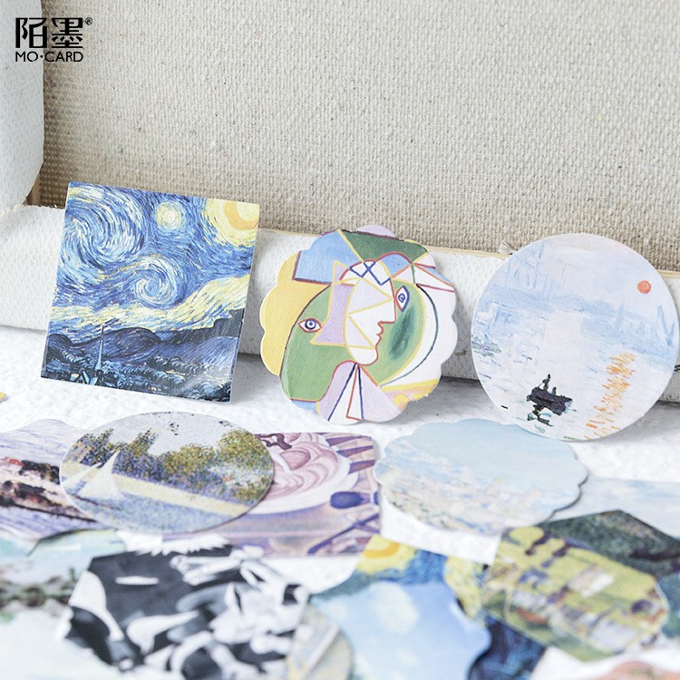 Set 46 nhãn dán phong cách cổ điển độc đáo