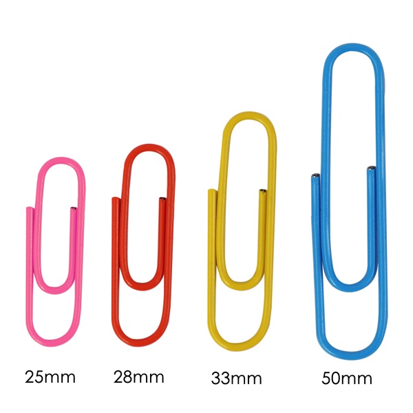 Hộp 50 kẹp ghim vòng nhiều màu 50mm Foska AS-18