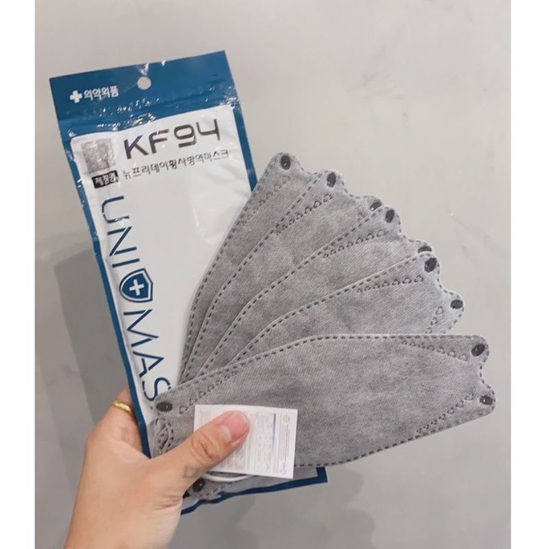 TÚI 10 CÁI KHẨU TRANG KF94 UNIMASK CHÍNH HÃNG KF94 HÀN QUỐC NHIỀU MÀU SẮC, LỌC BỤI KHÁNG KHUẨN 99%