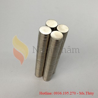 50 viên nam châm trắng 15x2mm mạ nikel lực từ n35 giá khuyến mại