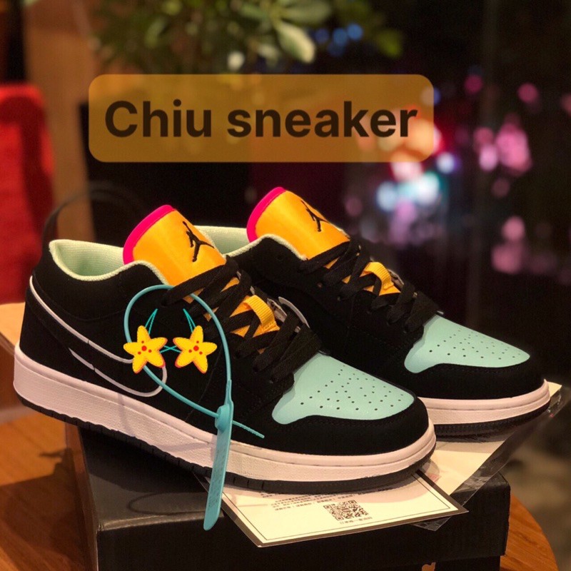 [Free Ship] Full box giày thể thao Jordan low “Black aurora Green” [ Jordan 1 ] [ Jordan đen ] [ Jd1 ] [ Jd đen ] Jd lơ | BigBuy360 - bigbuy360.vn