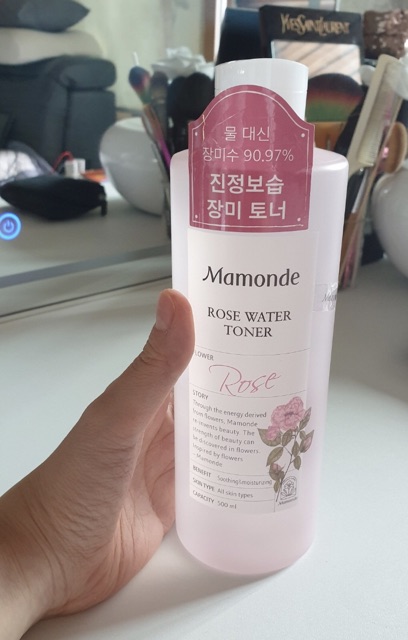 [Auth] Chai 500ml nước hoa hồng Mamonde Rose Water Toner