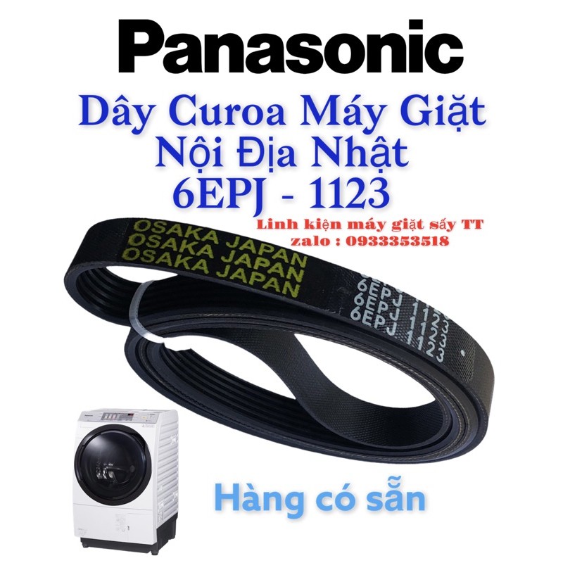 Dây curoa 1123 6EPJ - máy giặt cửa ngan Panasonic & National - Nội Địa Nhật
