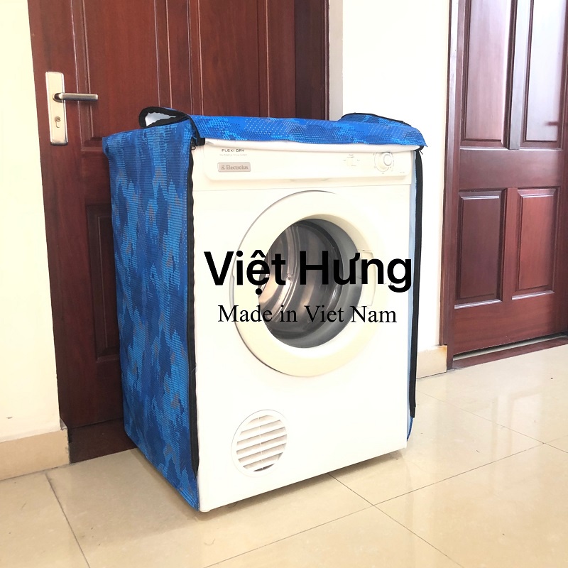 Bọc máy giặt cửa ngang, cửa dưới,cửa trước Việt Hưng, 7kg, 8kg, 9kg, 10kg, 11kg, 12kg, 14kg che mưa nắng bảo vệ máy gặt.