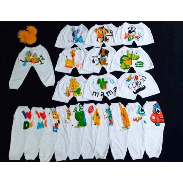 Set 5 Quần dài in mông thú p&d