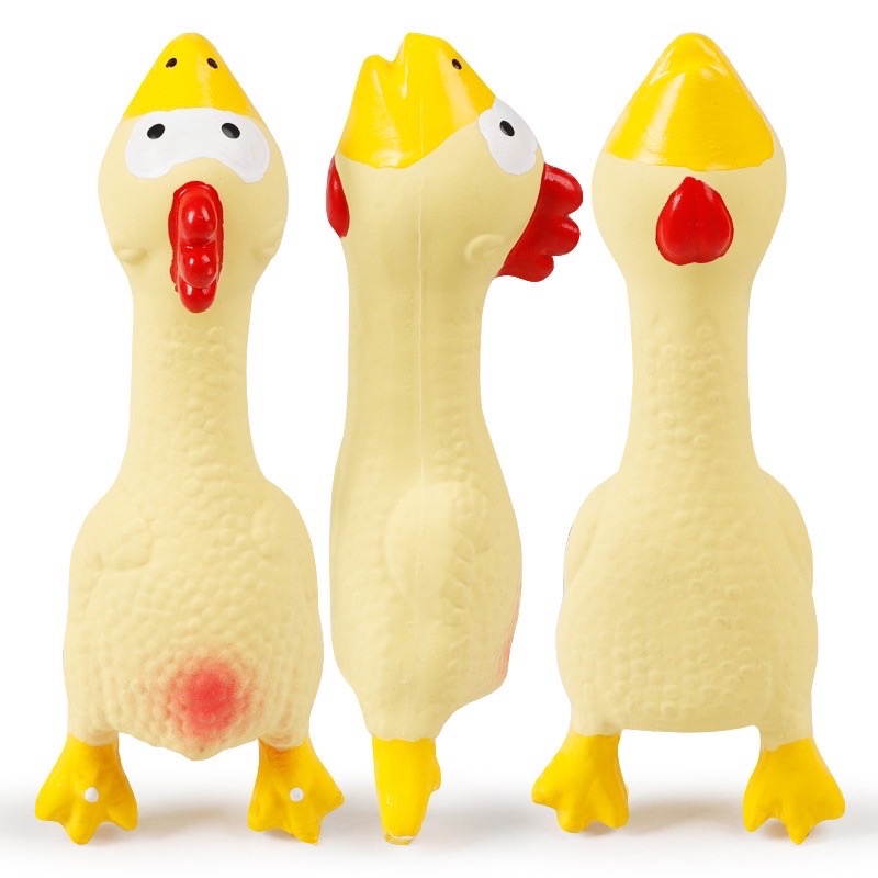 Đồ chơi cho chó mèo con gà bóp bóp nhiều màu - Genyo pet toy