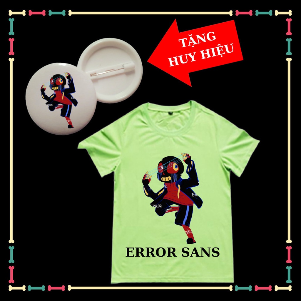 ÁO THUN XỊN XÒ CHO BÉ TRAI IN HÌNH ERROR SANS (BIỆT ĐỘI GANGSTER)