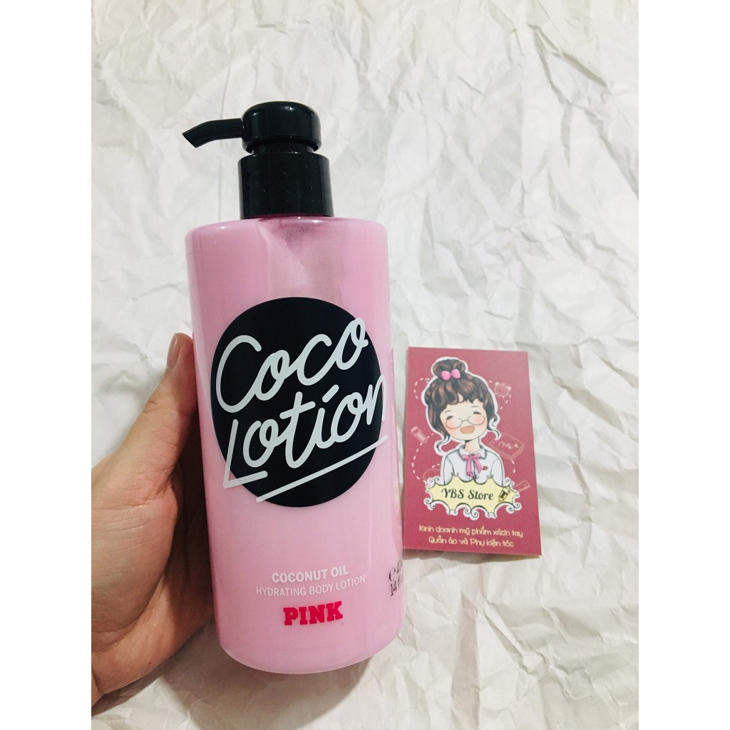 {Chuẩn Auth} {Bill Mỹ} Pink Coco Lotion Coconut Oil Sữa Dưỡng Thể Nước Hoa Victoria's Secret Body Lotion 414ml