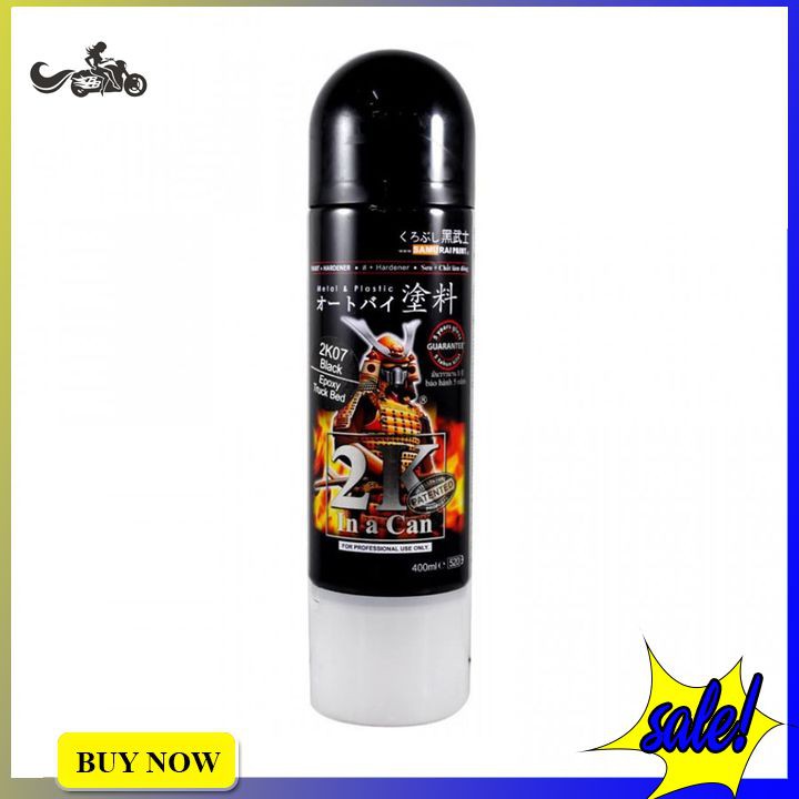 Sơn phủ bóng Samurai 2K01 chai xịt 400ML lớp bảo vệ cho màu sơn bạn