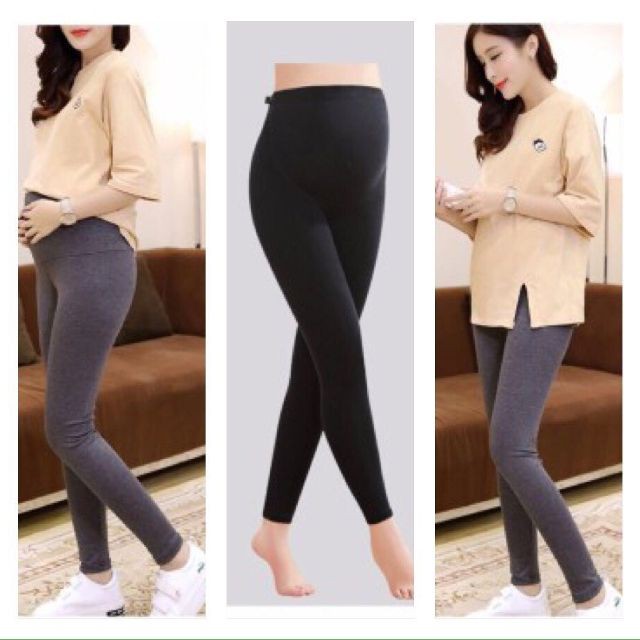 Quần legging bầu có chun rút mềm mại, ấm áp cho bà bầu