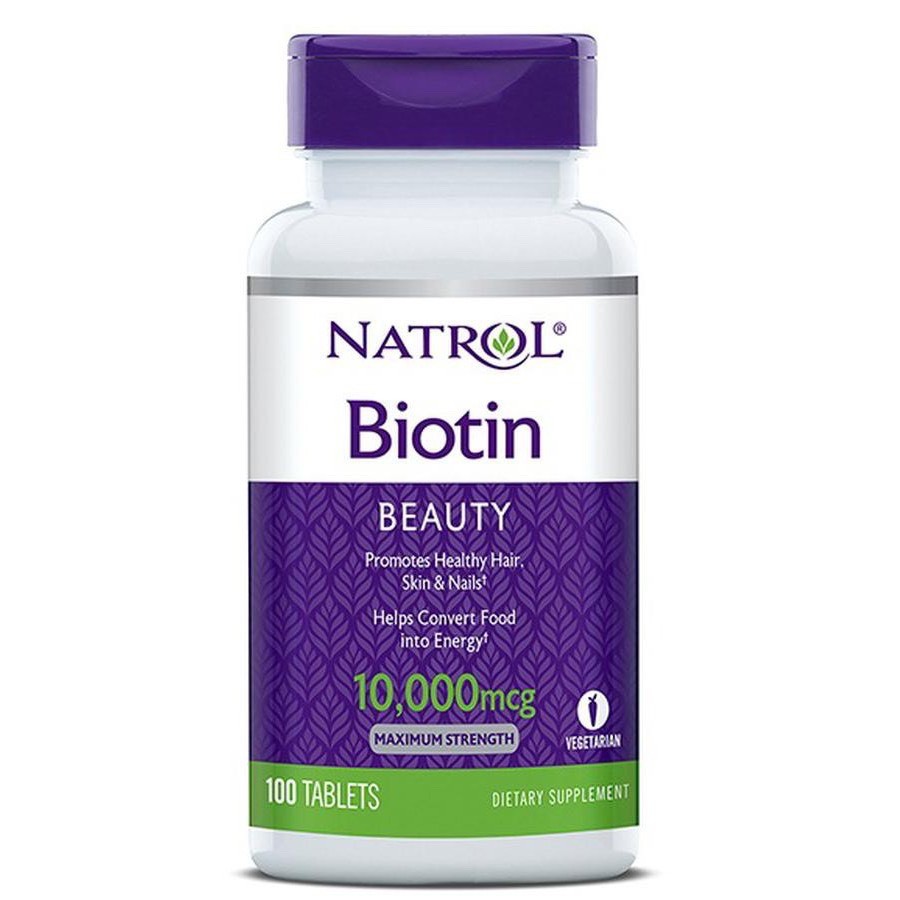 Biotin 10,000mcg Hỗ Trợ Tóc, Da, Móng Tay, Chống Rụng Tóc