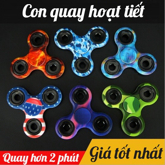 [SALE XẢ HÀNG] Con Quay Giảm Stress Hand Spinner họa tiết -