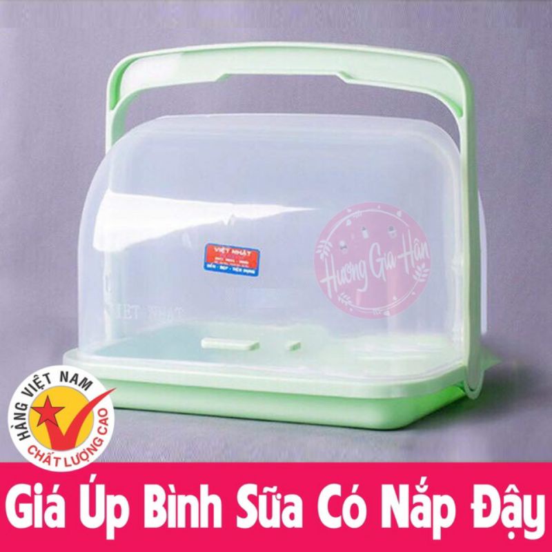 Khay, giá úp ly, cốc, bình sữa có nắp đậy 1360- 1361