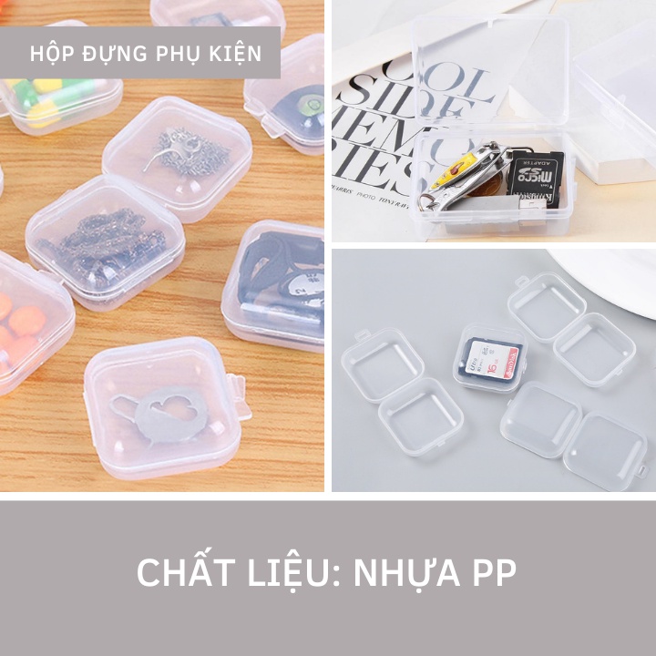 Hộp mini đựng trang sức nhỏ gọn tiện lợi- Hộp đựng trang sức trong suốt Br01668