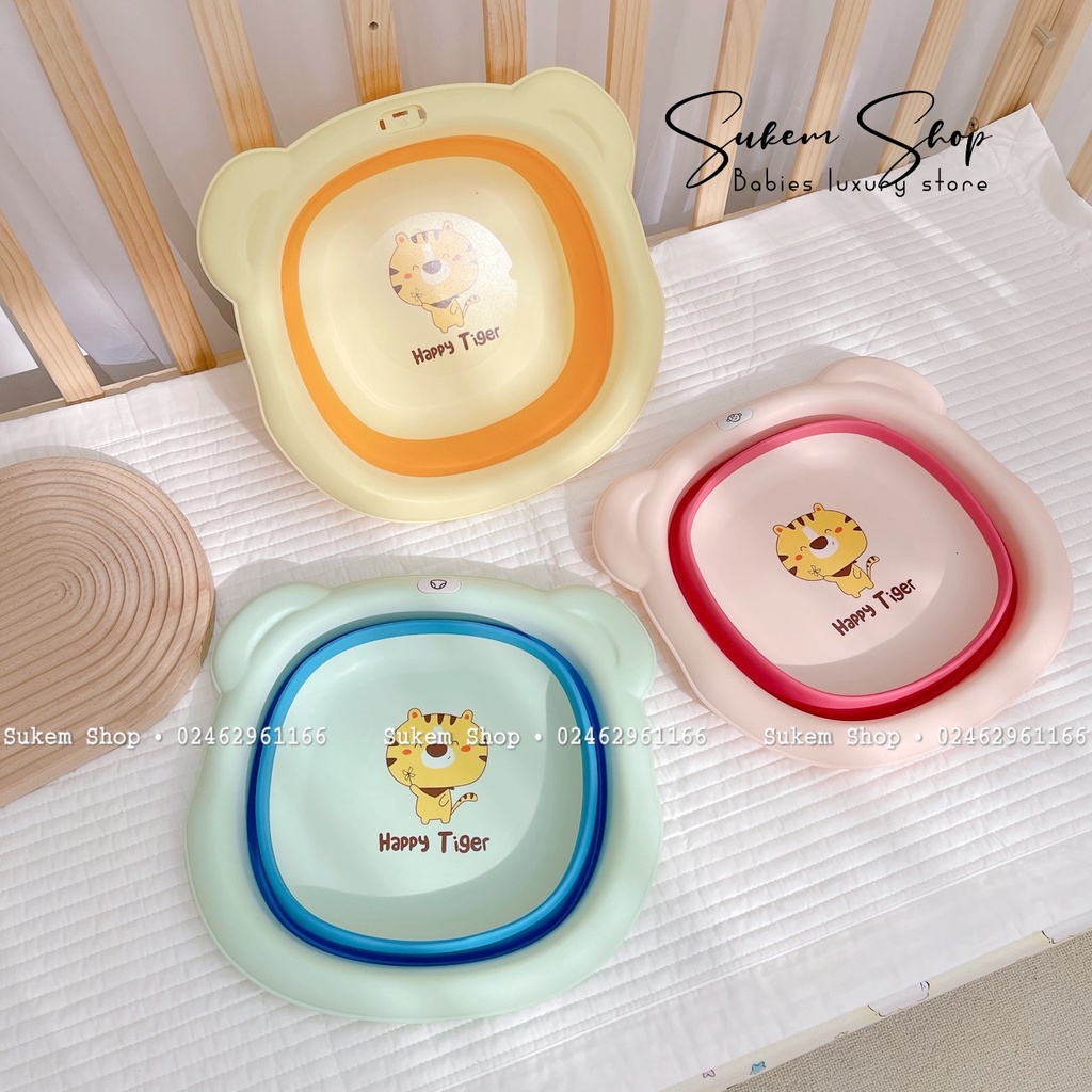 Chậu Rửa Mặt Gấp Gọn Hình Hổ