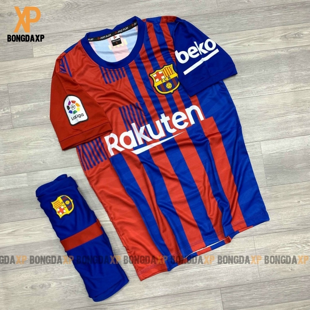 Đồ đá banh CLB Barcelona mùa giải mới Vải thun lạnh cao cấp