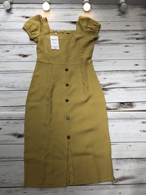 VÁy vintage cổ chữ u tay bồng | BigBuy360 - bigbuy360.vn