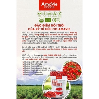 Kỷ tử hữu cơ AmavieFoods 170G