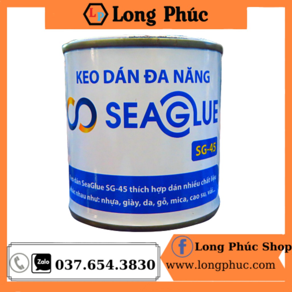 [FreeShip 50k] Keo Dán Đa Năng SeaGlue SG-45| Trong Suốt, Chịu Nước, Dính Chắc | lọ 300gr | long phúc shop