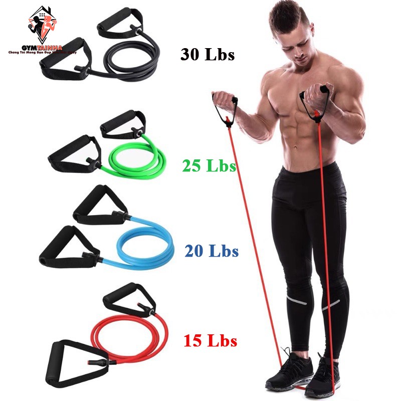 Dây Ngũ Sắc Tập Toàn Thân Tiện Lợi - Dụng Cụ Tập Gym [Từng Dây Đơn]