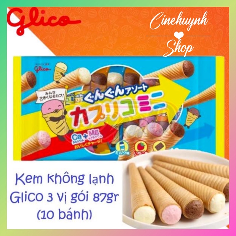 BÁNH ỐC QUẾ KEM GLICO NỘI ĐỊA NHẬT CHO BÉ (DATE 2023)