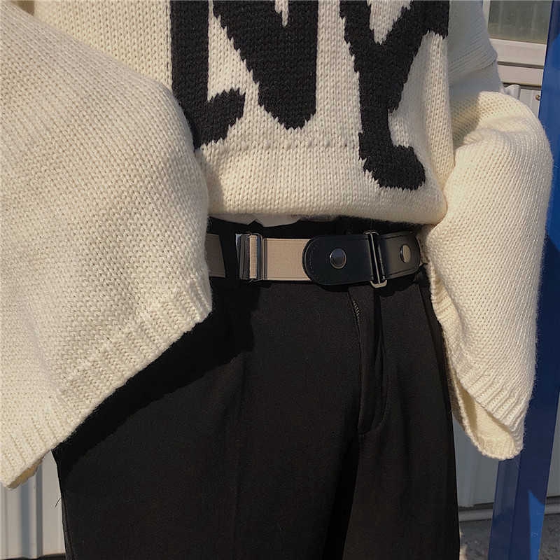 Thắt Lưng Co Giãn Thiết Kế Đơn Giản 18146 Dễ Phối Đồ Dành Cho Nam Và Nữ