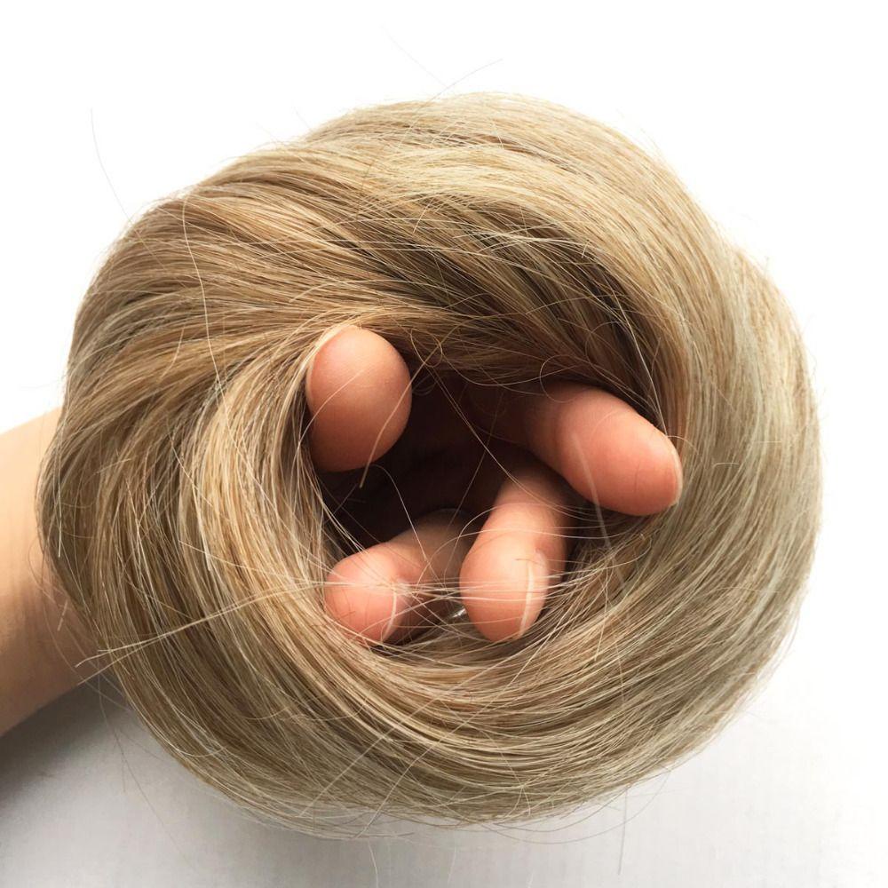 Dây Cột Tóc Co Giãn Kiểu Donut Cho Tóc Thẳng