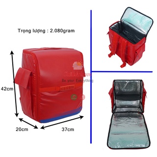 Túi balô giữ nhiệt giao hàng now 30L loại lớn cho các quán ăn shipper giao đồ ăn nóng lạnh đựng pizza - JKT-7167-BL301