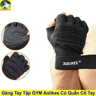 Găng Tay Tập GYM Aolikes Có Quấn Cổ Tay Ann Gym Store size L/XL