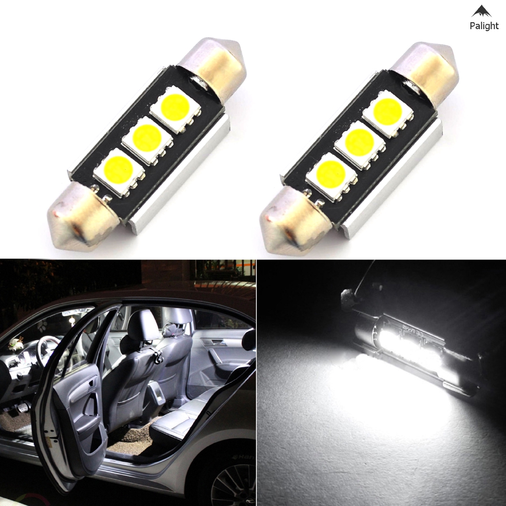 2 đèn LED HID 5050 soi biển số xe & trang trí nội thất xe otô đa năng