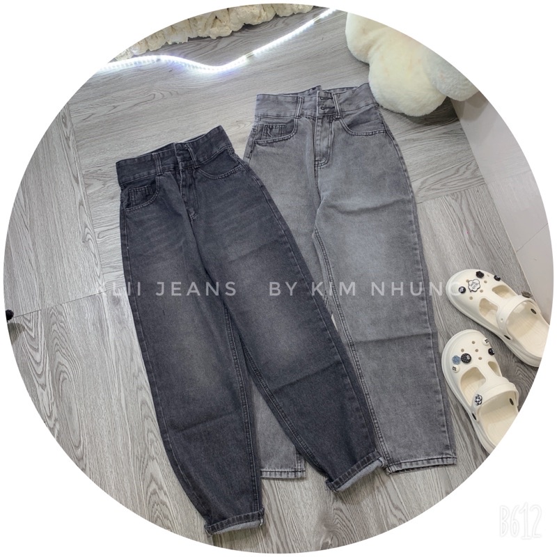 Quần baggy lưng cao 2 nút màu siêu đẹp  Sẵn